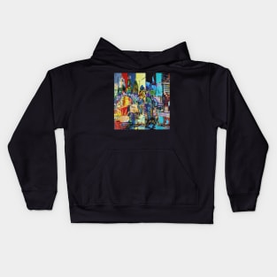 City of London Abstract Painting 620 Kids Hoodie